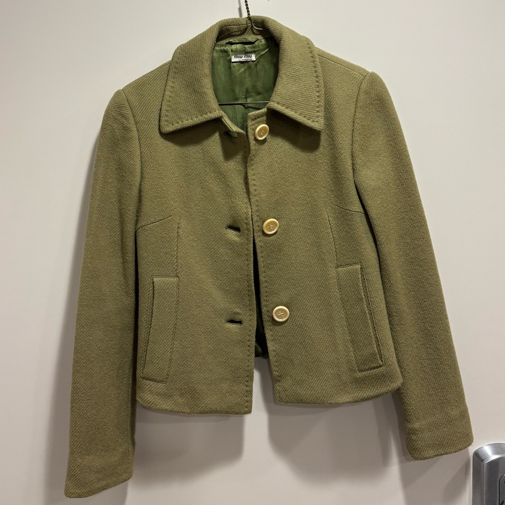 MiuMiu Vintage Olive Green Women's Jacket